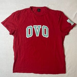 OVO October's Very Own Drake Red T-Shirt Men's‎ Extra Large XL Tee